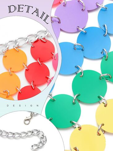 Asooll قوس قزح النقاط الترتر Chainmail تنورة الهذيان ديسكو الرقص الورك التنانير للنساء in Kuwait