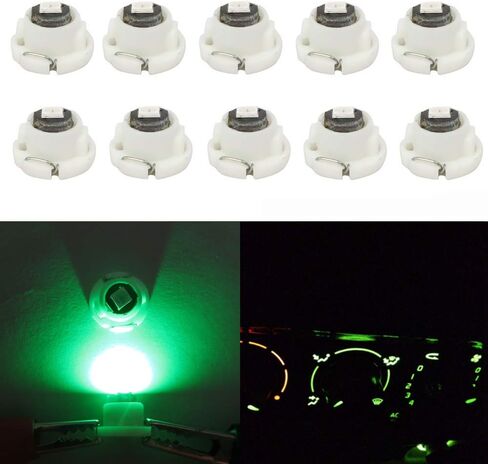 WLJH 10x White T3 Neo Wedge Led 3030 SMD Chip 8mm Base Car Dash Instrument Clock Light Check Engine Transmission HVAC AC Heater Climate Control Lamps Switch Indication Bulb Replacement in Saudi Arabia