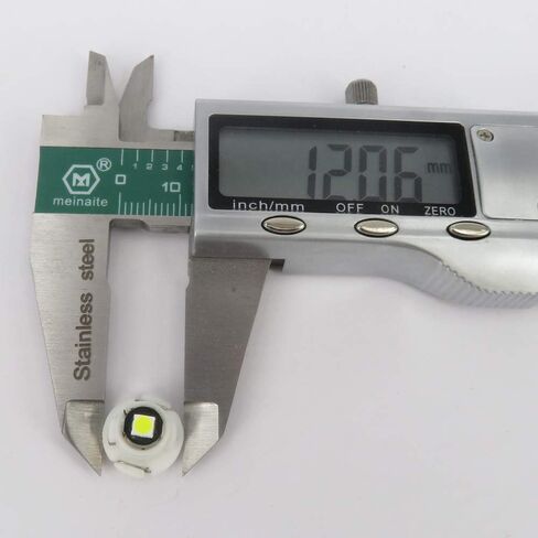 WLJH 10x White T3 Neo Wedge Led 3030 SMD Chip 8mm Base Car Dash Instrument Clock Light Check Engine Transmission HVAC AC Heater Climate Control Lamps Switch Indication Bulb Replacement in Saudi Arabia
