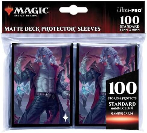 Magic: The Gathering - Innistrad Crimson Vow بأكمام 100 قيراط V4 تتميز بوجود Runo Stromkirk - احمِ بطاقاتك باستخدام تقنية ChromaFusion وكن جاهزًا دائمًا للمعركة in Saudi Arabia