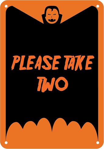 Reflective Aluminum Halloween Sign "Please Take Two" 10" x 14" (HW-0552-RA) in Saudi Arabia