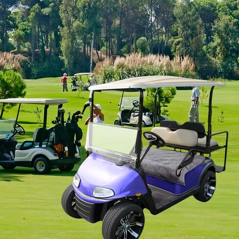 Golf Cart Seat Covers,EZGO Seat Cover,Golf Cart Seat Blanket,Waterproof Travel Sports Golf Cart Covers for 2-Person Seats Club Car, Winter Golf Cart Accessories (New for 2024) in Kuwait