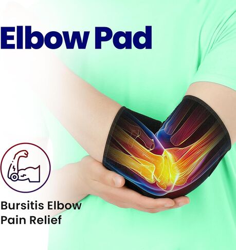 Elbow Pad Bursitis Elbow Brace | Padded Elbow Compression Sleeve for Bursitis | Elbow Tendonitis Relief Wrap | Tennis Elbow Brace for Men Women | Elbow Sleeve Protector | Elbow Joint Cushion Arm Brace (Small/Medium) in Saudi Arabia