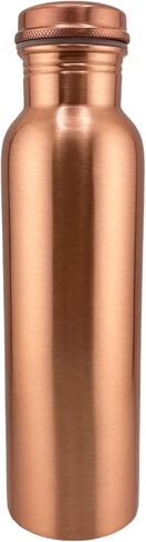 Premium Ayurvedic Handcrafted Plain Wide-Mouth Copper Water Bottle – Leak-Proof Cap, 100% Pure Copper, Eco-Friendly Design for Optimal Hydration. (Plain 32 Oz.) in Saudi Arabia