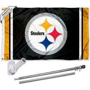 WinCraft Pittsburgh Steelers Flag Pole and Bracket Kit
