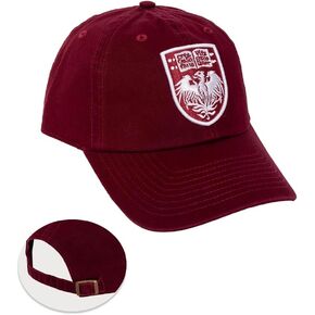 Desert Cactus University of Chicago Baseball Hat UChicago Maroons Brimmed Embroirderd Hats Cap Adjustable Cloth Strap Adult (Style A)