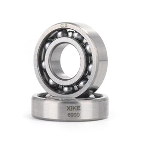 XIKE 2 Pcs 6900 C3 Deep Groove Bearing 10x22x6mm,Chrome Steel Open C3 Clearance Bearing for Industrial Wheels,Pump and Gear Equipment.