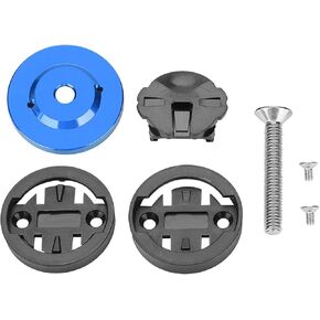Road Bike Computer Holder Stem Top Cover Stopwatch GPS Speedometer Mount (Blue) Bike Stem Mount Stem Mount