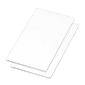 MECCANIXITY 2pcs Clear Acrylic Sheet 5"x2"x0.12" Clear Cast with Protective Paper for Signs DIY Display Projects, Rectangle Transparent