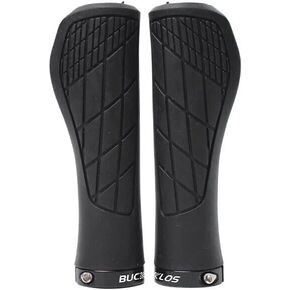 Bucklos Handlebar Grips,Single&Double Lock on Bicycle Handlebar,Non-Slip Rubber Replacement Bike Grips