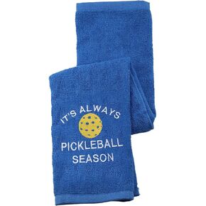 منشفة Pickleball It's Always Pickleball Season المطرزة الرياضية منشفة اليد هدية للاعب Pickleball (منشفة موسم Pickleball)