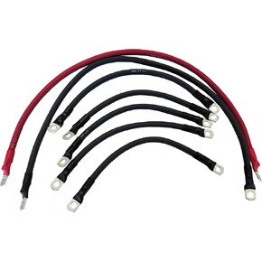 AC/DC WIRE AND SUPPLY E-Z-GO 1994 & UP 4 Gauge 7 pc Golf Cart Battery Cable SET
