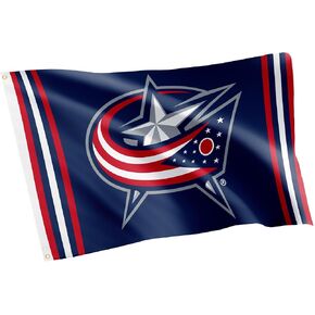 Desert Cactus Columbus Blue Jackets Flag NHL 100% Polyester Indoor Outdoor 3x5 feet National Hockey League Team Flags (Flag B)