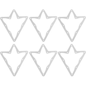 Demeras Billiard Magical Racks Billiard Magical Rack Sheet Save Time 10 Ball Paper Pool Rack Sheets Smooth White 6Pcs Durable for Billiards Lovers