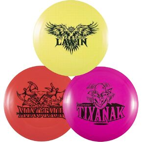 Divergent Discs 3-Disc Driver Booster Pack with 3 Disc Golf Utility Drivers - High-Speed Distance, Overstable Fairway, and Understable Fairway Driver