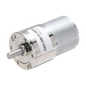 uxcell ZGB37-3530 DC 12V 60RPM Micro Motor High-Speed Geared Motor for DIY RC Cars Remote Control Shaft 6mm Diameter