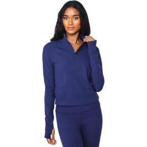 سترة نسائية من 90 ديجري باي ريفلكس بنصف سحاب من الكربون المتداخل، أزرق داكن/XL، مقاس X-Large in Kuwait