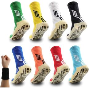 Anti-slip Football Sock Sports Soccer Socks with Grips Unisex Colorful