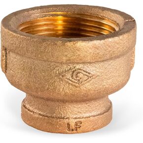 CSSD1121 1-1/2 in. x 3/4 in. No Lead Reducing Coupling with Female National Pipe Taper Threaded Ends Brass Construction Higher Corrosion Resistance, Economical & Easy to Install, 17