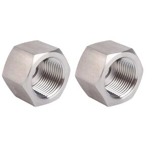 Stainless Steel 304 Hex End Cap 1/2" NPT Female Pipe Fitting 2pcs