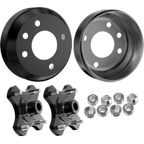 Golf Cart Heavy Brake Drum/Hub Assembly with Nuts Suitable for 1982+ EZGO TXT Electric Golf Carts, Replaces OEM# 1011137/17082-G1,615604/604112, 1010984