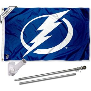 WinCraft Tampa Bay Lightning Flag Pole and Bracket Set