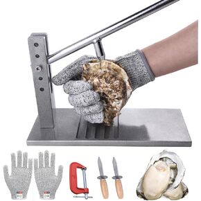 Oyster Shucker Machine, Oyster Clam Shucking Tool Set Comercial Oyster Opener Kit