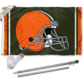 WinCraft Cleveland Browns Flag Pole and Bracket Kit