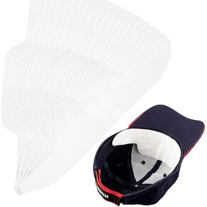 Framendino, 100 Pack Disposable Hat Sweat Liner Self-Adhesive Cap Protection Sweat Pads
