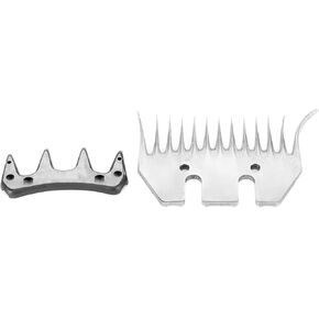 Sheep Shears Blades,13 Tooth/9 Tooth Electric Wool Comb Cutter,Straight/Curved Shearing Blades for Grooming Goats Lambs Alpacas(13T Curved)