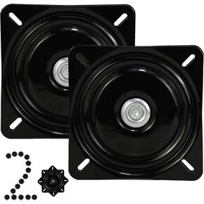 2 Pack 6" Boat Seat Swivel Base - Swivel Chair Base Replacement for Boat Chairs, Bar Stools, Recliners - Mount Plate Clamp Parts for Bass or Boat Accessories