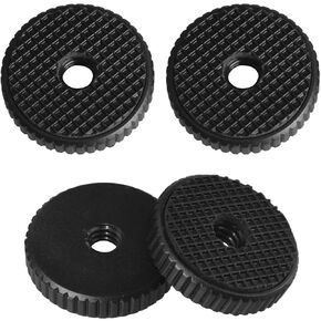 4PCS Camera Nut 1/4 with Gasket Plastic Diameter 26mm/1in Thumb Nut Adapter Hot Shoe Locking Knob Selfie Stick Tripod Accessories Pan Tilt Connects to Microphone