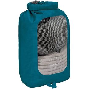 Osprey 12L Waterproof Dry Sack with Window, Waterfront Blue