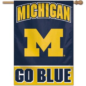 Wincraft NCAA Michigan Wolverines Banner28x40 Vertical Banner, Team Colors, One Size