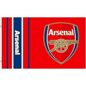 Giant Arsenal FC (Premier League) Soccer Crest Flag (5ft x 3ft)