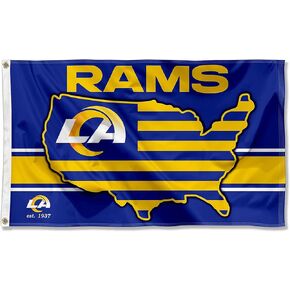 WinCraft Los Angeles Rams Nation USA American Country 3x5 Flag