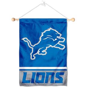 Detroit Lions Banner Window Wall Hanging Flag with Suction Cup