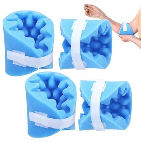4 Pcs Elbow Protectors for Elderly Elbow Pads for Women Elbow Cushion Adjustable Decubitus Care Elbow Pads Relieve Pressure Sores, One Size Fits All