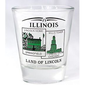Illinois State Scenery Green New Shot Glass