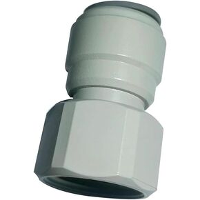 Acetal Copolymer 1/2" Tube OD Tube Fittings,1/2" Female Adapter, Push to connect for RO water filter system parts (pack of 5)