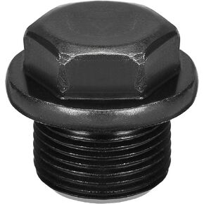 uxcell Outer Hex Head Socket Pipe Fitting Plug M24x1.5 Male Thread Carbon Steel for Terminate Pipe Ends