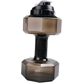 Dumbbell Shape Water Bottle 1pc Water Bottle Dumbells Dumbbells Sports Dumbbell Water Kettle Weightlifting Dumbbell Cup Portable Water Cup Fitness Fitness Dumbbell Water Bottle