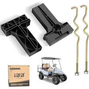10L0L Golf Cart Battery Hold Down Rod and Plate for Club Car Precedent 2008.5-up Golf Cart, includes Hold Down Rods, OEM# 103374801 103357701
