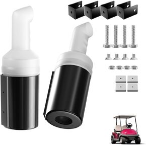 Golf Cart No Drilling Sand Bottle, Universal Divot Filler Sand & Seed Bottle with Rattle Proof Holder Suitable for EZGO, Club Car and Yamaha, Drilling-Free with Large Capacity - 2 Packs