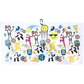 Pickleball Cooling Sweat Towel Men & Women, Just Dink It Funny, Quick Dry UV Protection Moisture Wicking