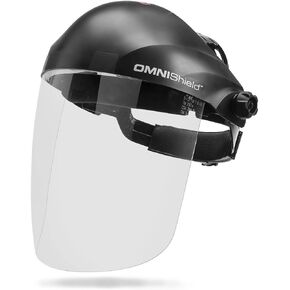 Lincoln Electric OMNIShield Professional Face Shield - Anti-Fog & Anti-Scratch Coated Clear Lens - Premium Headgear - K3752-1
