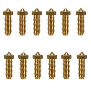 KOYOFEI 12PCS Brass Nozzles for Kobra 3, 3D Printer Parts High Speed 0.4mm Brass Nozzles Kit for Anycubic Kobra 3, Kobra 3 Combo