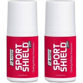 2Toms SportShield XTRA, Soothing All-Day Anti Chafe Prevention, Waterproof Protection from Thigh Chafing and Skin Irritation, 1.5 Ounces, 2 Bottles