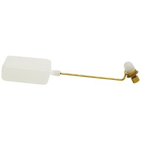 RM66 Series Bobby Brass Valve Assembly with Stem and Polyethylene Float, 1/4" Compression, 9-3/4" Length, 125 psi Pressure