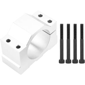 Spindle Motor Clamp, 52mm Diameter Aluminum Spindle Motor Spindle Motor Holder Mount Bracket Clamp with 4 Screws for CNC Router Engraving Machine